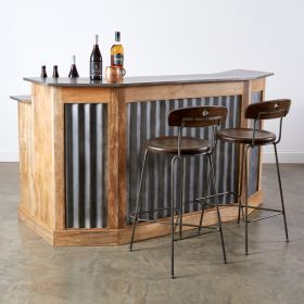 Homestead Wood and Metal Bar
