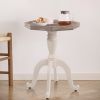 Fench Country End Table Farmhouse Accent Side Coffee Table for Cottagecore Decor