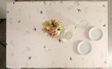Watercolor Party Flowers Square Easter Tablecloth Non Iron Stain Resistant 52 x52 inch
