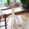 Fench Country End Table Farmhouse Accent Side Coffee Table for Cottagecore Decor